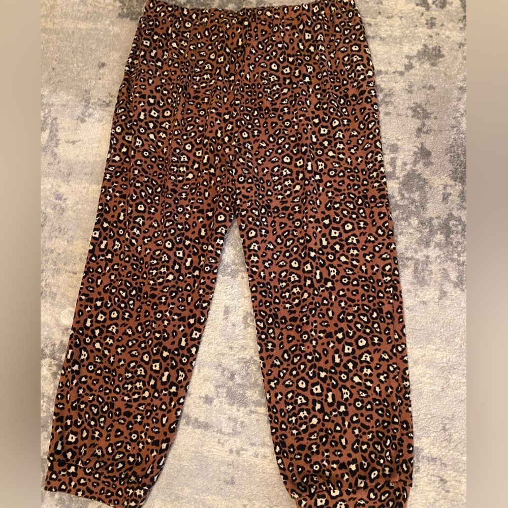 Honeyme curvy cheetah print lounge pants pajama pants plus size 3XL - Picture 10 of 11